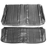 1969 Chevelle Coupe Rear Seat Covers, Black Image
