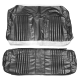1971-1972 Chevelle Coupe Rear Seat Covers, Black Image