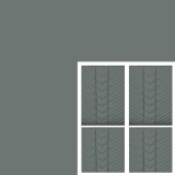 1967-1981 Camaro Sport Mod II Material Accessory Kit, Gray Vinyl Gray & Gray Inserts Gray Stitch Image