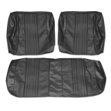1972 Nova Front Bench Seat Covers, Black Image