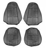 1972 Nova Bucket Seat Covers, Black Image
