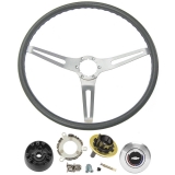 1967-1968 Nova Black Comfort Grip Sport Steering Wheel Kit Image