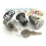 1967 Chevelle Lock Set Doors and Trunk Pearhead Knock Out Keys Image