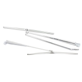 1970-1972 Monte Carlo Windshield Wiper Arm And Blade Kit, Bright Polished Stainless Image