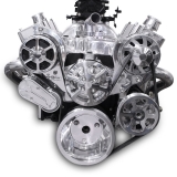 EMS S-Drive Plus Serpentine Pulley System, Remote Reservoir, Big Block, Clear Anodized Image