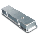 1964-1987 El Camino Eddie Motorsports Smooth Billet Small Block Valve Covers - Clear Anodized Image