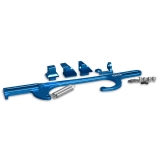 Eddie Motorsports Billet Cutlass Throttle Cable Brackets, Holley 4500 Series Carbs - Blue Image