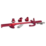 Eddie Motorsports Billet Cutlass Throttle Cable Brackets, Holley 4500 Series Carbs - Red Image