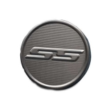 Eddie Motorsports 1967-1968 Camaro SS Logo Billet Fuel Cap - Matte Black Image