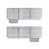 Eddie Motorsports 1967-1968 Camaro Valance Air Vents, Clear Anodized Image