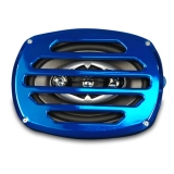 Eddie Motorsports Classic Style Billet Aluminum 6x9 Speaker Grill - Blue Image