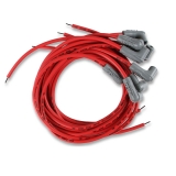 1967-2021 Camaro MSD Red Super Conductor Spark Plug Wire Set, 90 Degree, Socket or HEI Cap Image