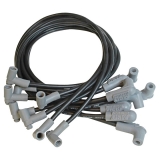 1978-1883 Malibu MSD Race Tailored Super Conductor Spark Plug Wire Set, SBC w- HEI Cap, Black Image
