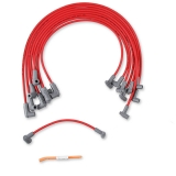 1978-1883 Malibu MSD Race Tailored Super Conductor Spark Plug Wire Set, SBC w- HEI Cap, Red Image