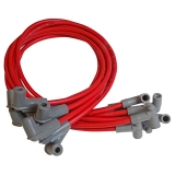 1978-1883 Malibu MSD Race Tailored Super Conductor Spark Plug Wire Set, BBC HEI Tower Cap, Red Image