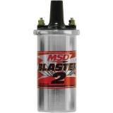 1970-1988 Monte Carlo MSD Blaster 2 Ignition Coil With Ballast Resistor & Hardware Chrome Image