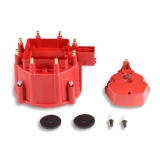 1978-1987 Grand Prix MSD HEI Distributor Cap and Rotor, Red Image