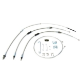 1964-1967 El Camino Parking Brake Cable Super Kit, Without TH400, Stainless Steel Image