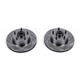 1967-1972 El Camino Powerstop Front Evolution Drilled & Slotted Rotors - Pair Image