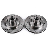 1982-1983 Malibu Front Evolution Drilled & Slotted Rotors - Pair Image