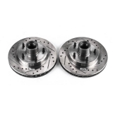 1979-1981 Malibu Front Evolution Drilled & Slotted Rotors - Pair Image