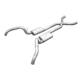 1967-1969 Camaro Pypes Exhaust System 2.5 Inch With Violator Mufflers Image