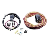 1964-1987 El Camino SPAL Single Electric Fan 40 Amp Relay 185 Degree On - 165 Degree Off  unit wiring harness kit Image