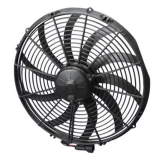 1970-1988 MOnte Carlo SPAL 16 Inch Electric Fan Puller  Extreme Performance 2500 CFM 10-Blade Curved Image