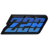 1980-1981 Camaro Z/28 Fuel Door Emblem Blue Image