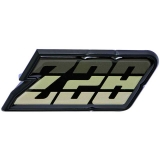 1980-1981 Camaro Z/28 Fuel Door Emblem Green Image