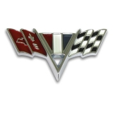 1965-1967 Chevelle Cross Flag Fender Emblem Image