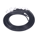 1978-1883 Malibu LS Ignition Relocation Wires, 8.5MM, Black, Straight Ceramic Boots Image