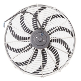 1970-1988 Monte Carlo 16 Inch Electric Cooling Fan, Chrome Shroud Image