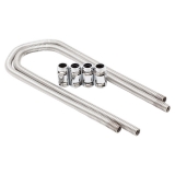 1970-1988 Monte Carlo Polished Stainless Steel Heater Hose Set Image