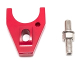 1964-1987 El Camino V8 Distributor Hold-Down Clamp and Stud, Red Finish Image