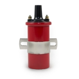 1964-1987 El Camino Cannister Style Ignition Coil with Female Wire Connection, Red Finish Image