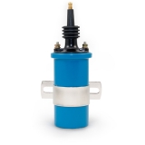 1962-1979 Nova Cannister Style Ignition Coil with Male Wire Connection, Blue Finish Image