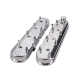 1964-1977 Chevelle Cast Aluminum LS Valve Covers with Coil Mounts, Polished Finish Image