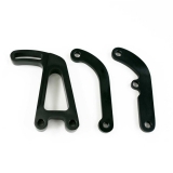 1978-1987 Regal Small Block with Long Water Pump Power Steering Mounting Brackets, Black Finish Image