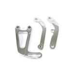 1967-2021 Camaro Small Block with Long Water Pump Power Steering Mounting Brackets, Chrome Image