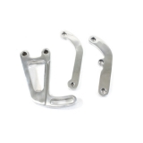 1967-2021 Camaro Small Block with Long Water Pump Power Steering Mounting Brackets, Polished Image