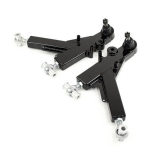 1993-2002 Camaro UMI Front Boxed Adjustable Lower Control Arms, Rod Ends, Black Image