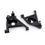 1978-1987 El Camino UMI Tubular Front Lower A-Arms, Delrin, .5 Inch Taller Ball Joints, Black Image
