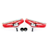 1978-1987 Grand Prix UMI Tubular Front Upper A-Arms, Adjustable 1 Inch Taller Ball Joints, Red Image
