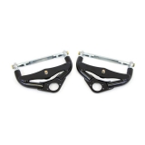 1978-1987 Grand Prix UMI Tubular Front Upper A-Arms, Adjustable, No Ball Joints, Black Image