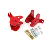 1964-1972 El Camino UMI Rear Lower Control Arm Relocation Brackets, Bolt In, Red Image