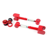 1965-1967 Chevelle UMI Adjustable Upper Control Arms, Polyurethane Bushings, Rear End Bushings, Red Image