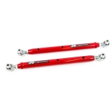 1964-1972 Chevelle UMI Double Adjustable Lower Control Arms, Rod Ends, Red Image