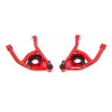 1964-1972 El Camino UMI Tubular Front Lower Control Arms, Delrin Bushings, 0.5 Inch Taller Ball Joints, Red Image