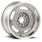 US Wheel Series 623 17x8 Silver/Machined Rally, 5x4.75/5x5 Bolt Pattern, 4.5 BS, 0 Offset Image